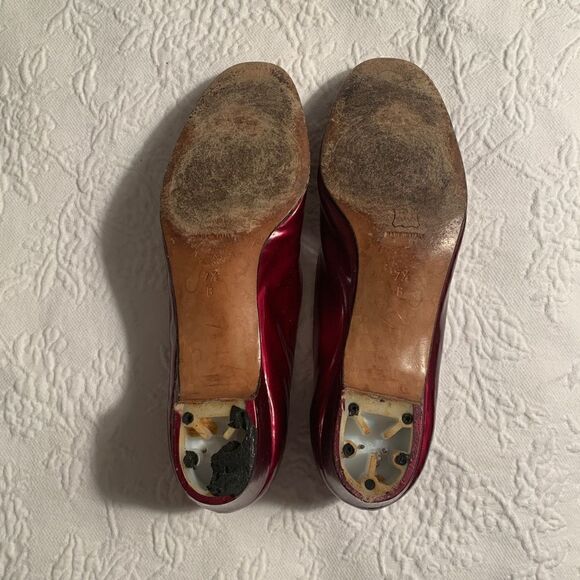Women's Vintage Red Salvatore Ferragamo Shoes - Picture 11 of 11